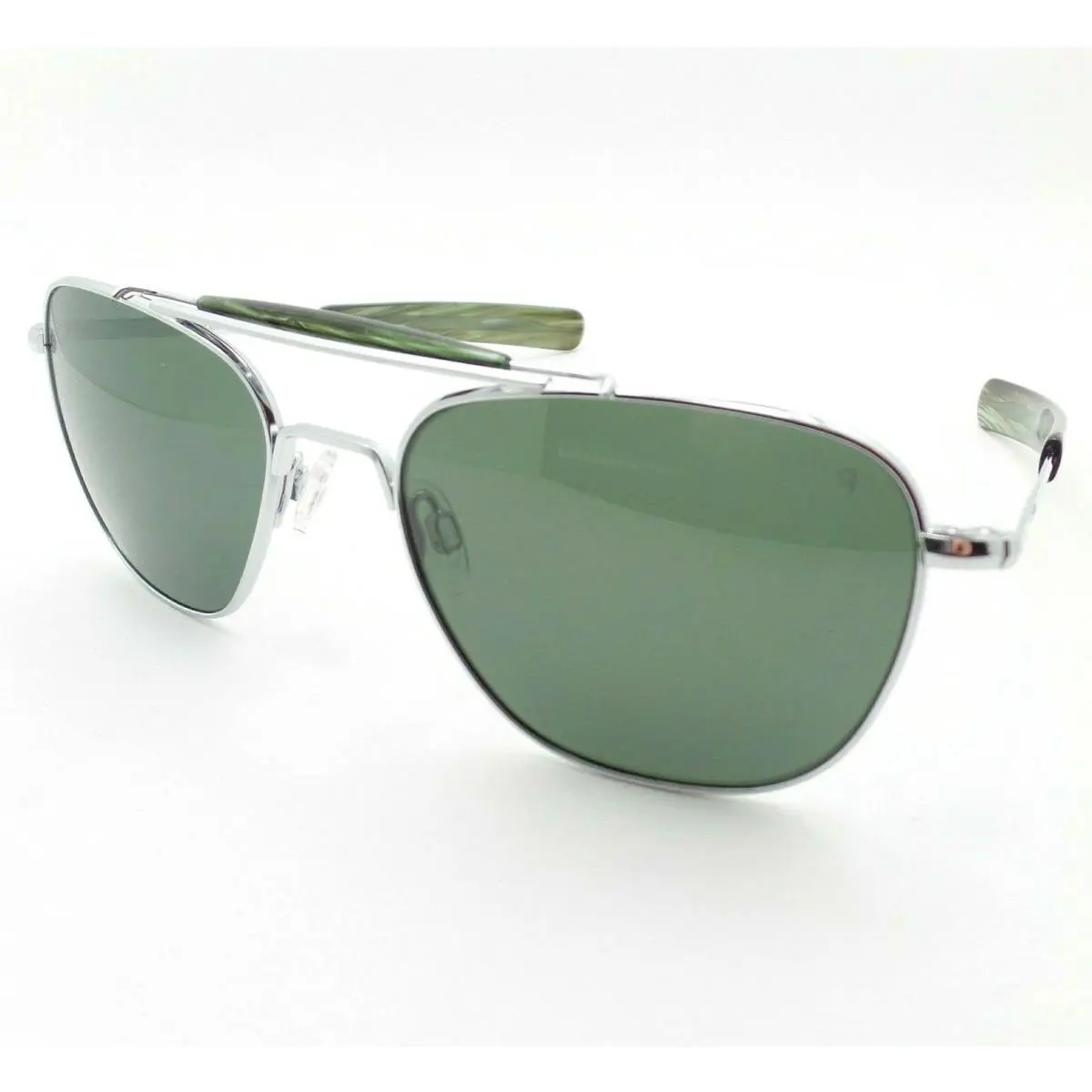 Randolph Aviator II Bright Chrome Agx Polarized 55mm Bayonet Usa AT002