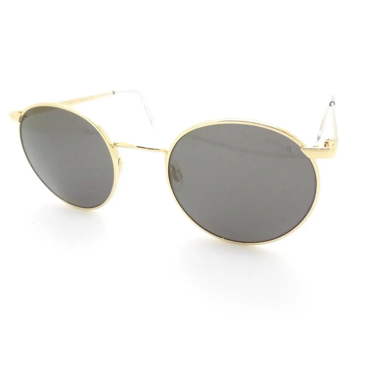 P3 Gold American Grey Polarized Skull Usa Sunglasses P3049 by Randolph