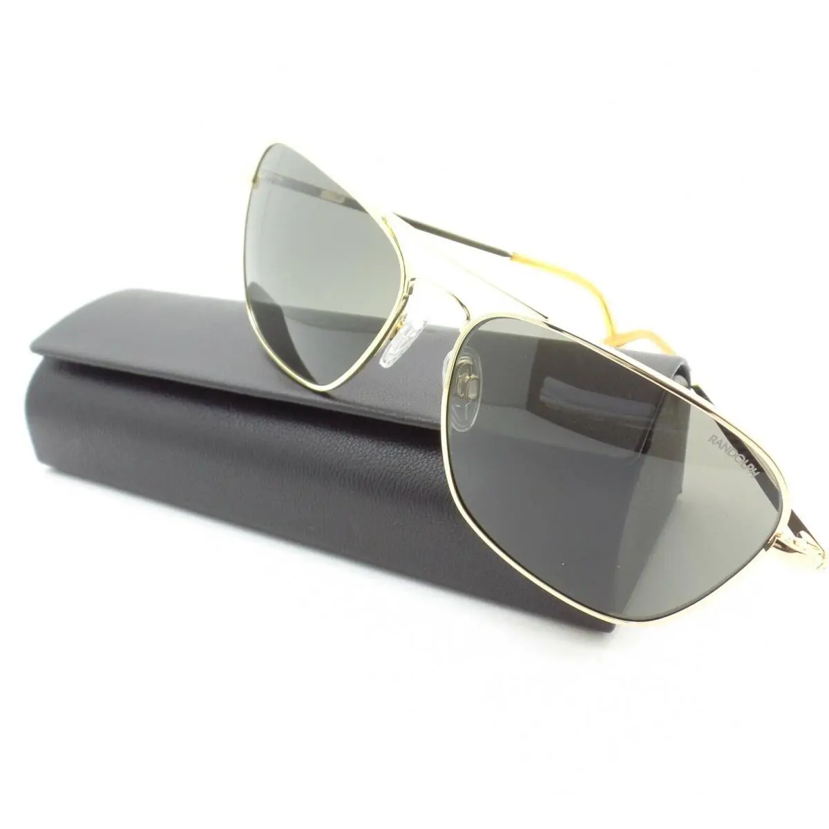 Intruder Gold American Grey 58mm Skull Usa Sunglasses IR002 by Randolph