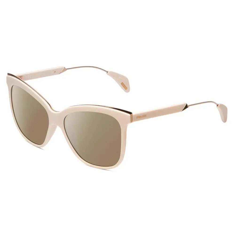 SPL621 Affair-2 Cateye Polarized Sunglasses in Ivory White 56mm 4 Options Amber Brown Polar by Police