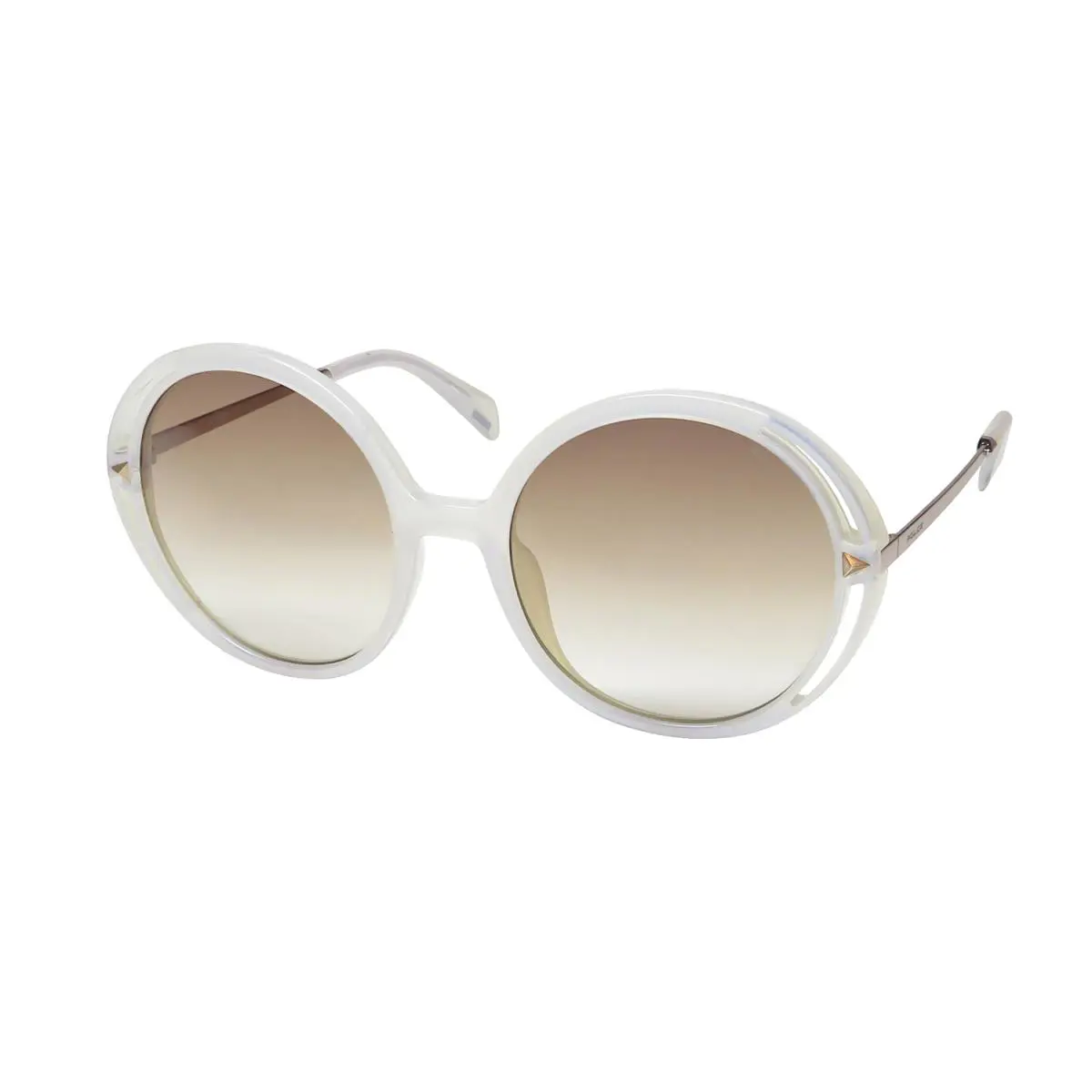 SPLD36 Sunglasses Round Lenses Eyewear For Women Uv/uvb Protection Shiny Iridescent Crystal by Police