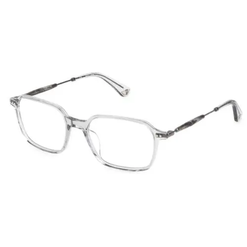 Police VPLE98 06S8 Eyeglasses Frame Crystal Full Rim Rectangle Shape 52mm