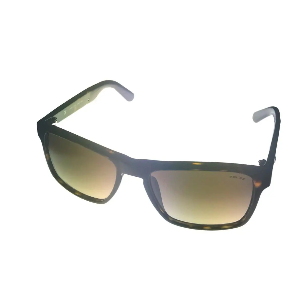 Mens Sunglass Tortoise Brown Soft Square Plastic S1858M 722 by Police