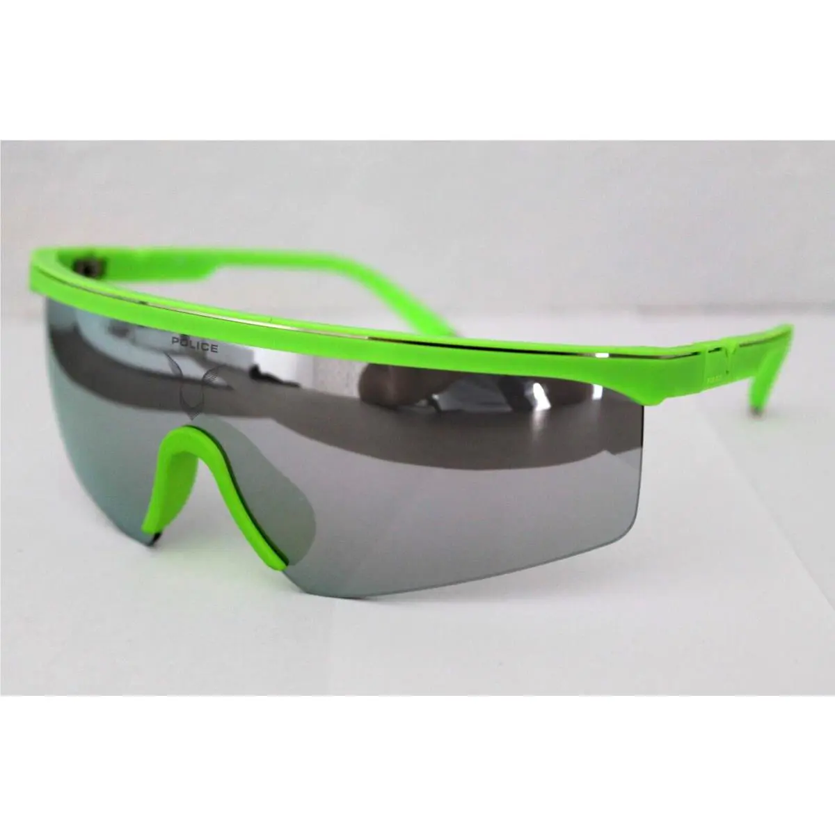 Police Lewis Hamilton F1 Sunglasses Green Frame/ Silver Mirror Lens