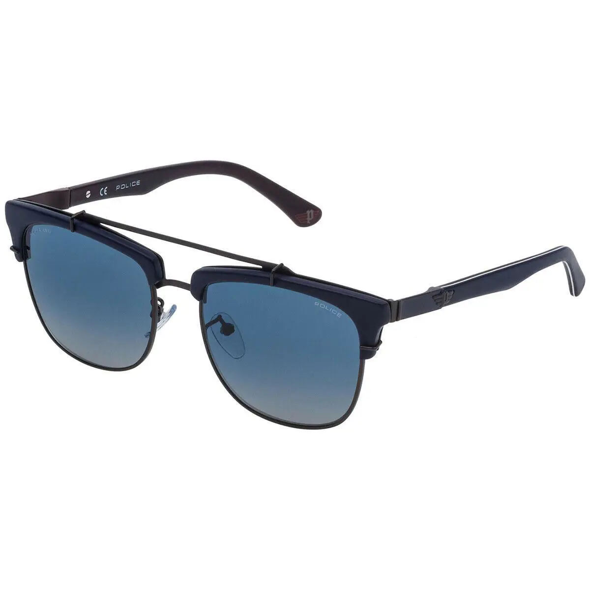 Sunglasses Block 2 SPL494 627Z Gunmetal / Blue Gradient Polarized 54m by Police