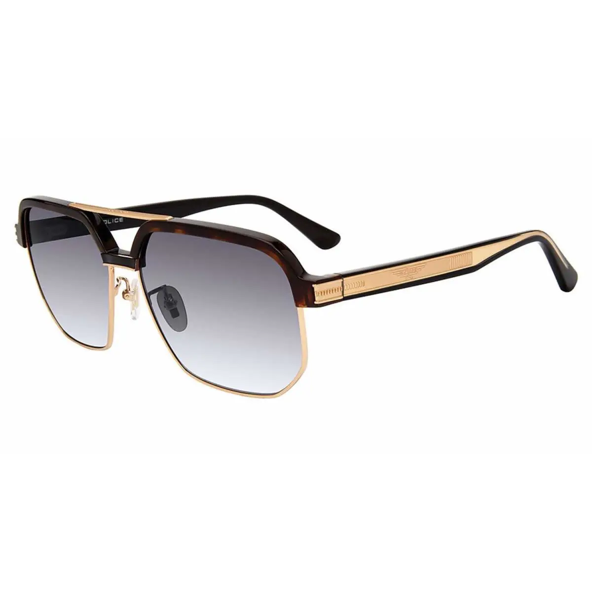 Police Men`s Sunglasses SPLF11 Tortoise 301 Origins Hero 1 61-145-145 Case