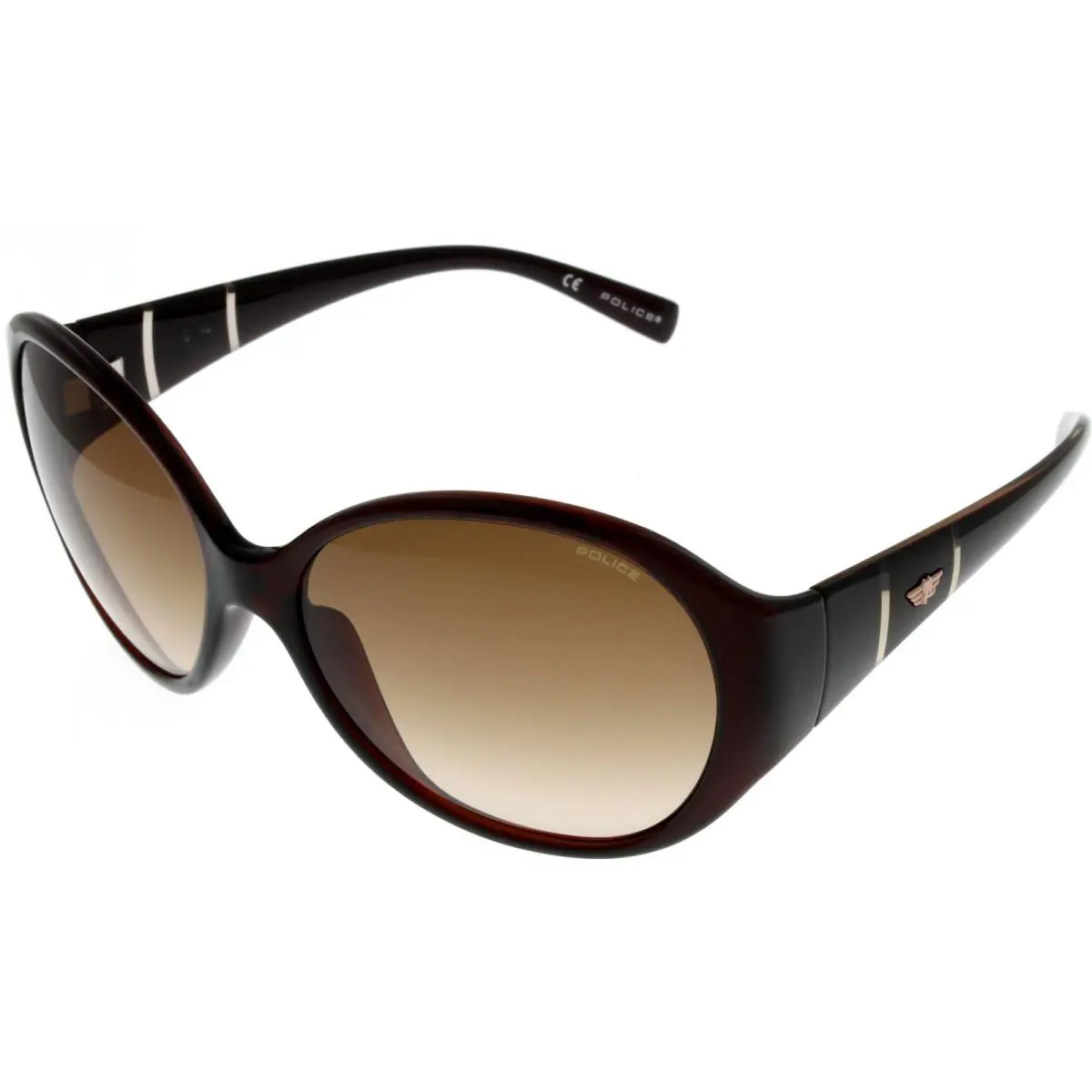 Police Sunglasses Women S1673 0Z90 Oval Brown