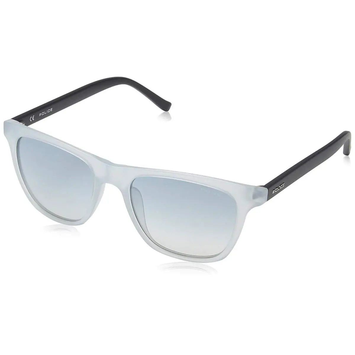 Police Hot 1 Sunglasses S1936 2AEB Matte Crystal/blk W/grey Grd/silv Mirr 53