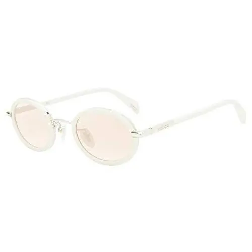 ​police Women Designer Sunglasses Spla 21 594G Ivory White Rose Gold Copper 47mm