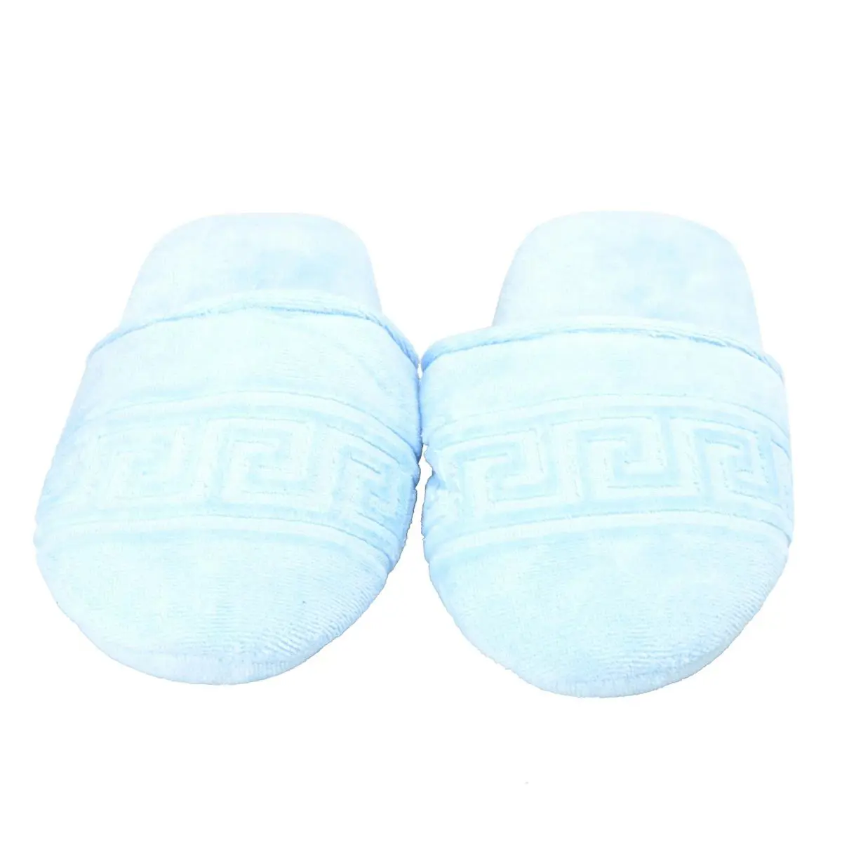 Versace Home Greca Key Unisex Light Blue Slippers Shoes