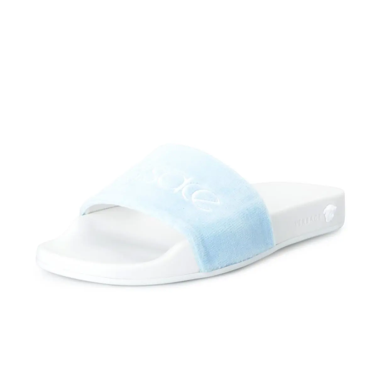 Versace Women`s Blue Versace Flip Flops Shoes sz 8 9 10 11