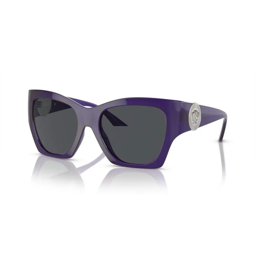 Versace 0VE4452 541987 Purple/ Dark Grey Soft Square Women`s Sunglasses