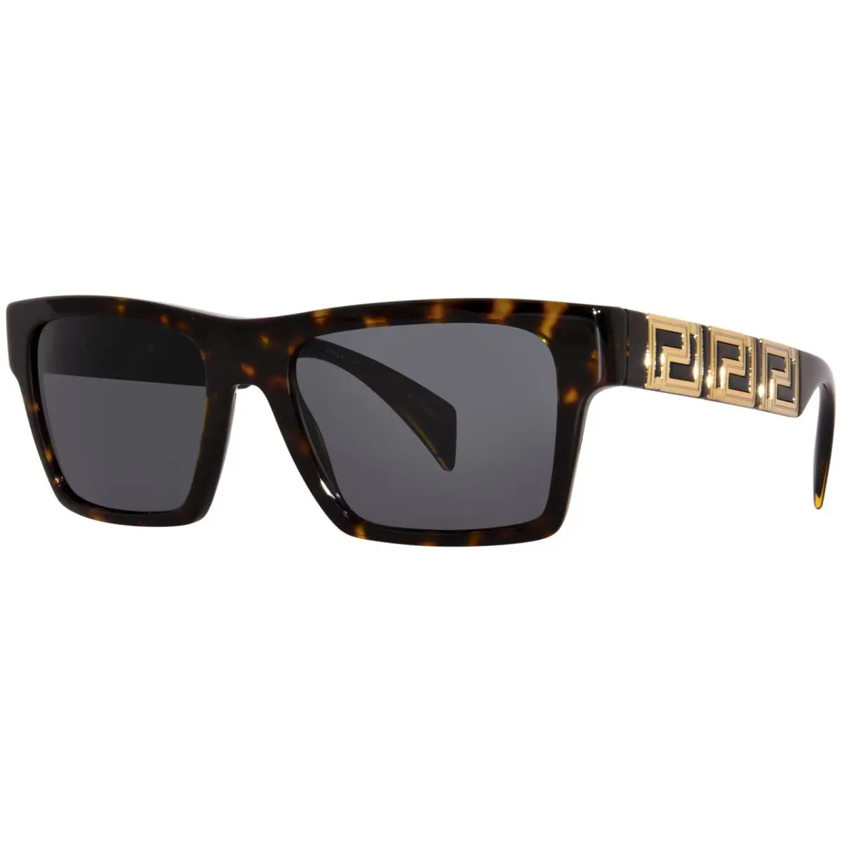 Versace VE4445 108/87 Sunglasses Havana/dark Grey Lenses Square Shape 54mm