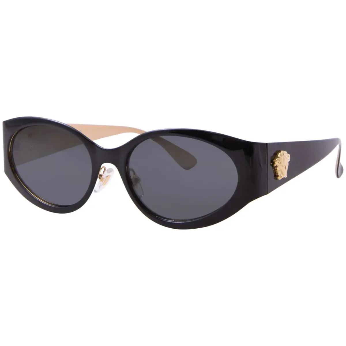 Versace VE2263 12666G Sunglasses Women`s Matte Silver/grey Mirror 56mm