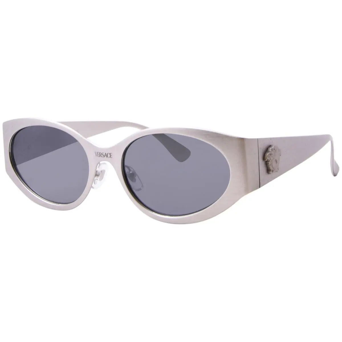 VE2263 12666G Sunglasses Women`s Matte Silver/grey Mirror 56mm by Versace