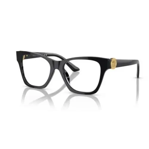 0VE3341U GB1 Black/clear Soft Square 50 mm Women`s Eyeglasses by Versace