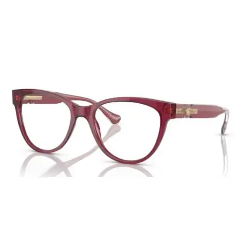 Versace VE3304 5357 53 Transparent Red 53mm Cat Eye Women`s Eyeglasses