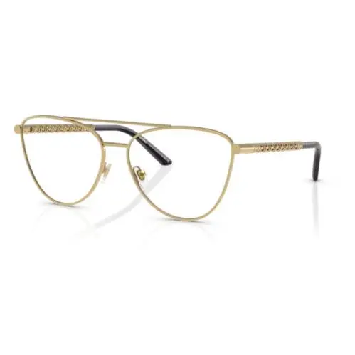 Versace 0VE1296 1002 Gold 55mm Cat-eye Women`s Eyeglasses
