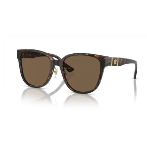 Versace 0VE4460D 108/73 Havana/ Dark Brown Square Women`s Sunglasses