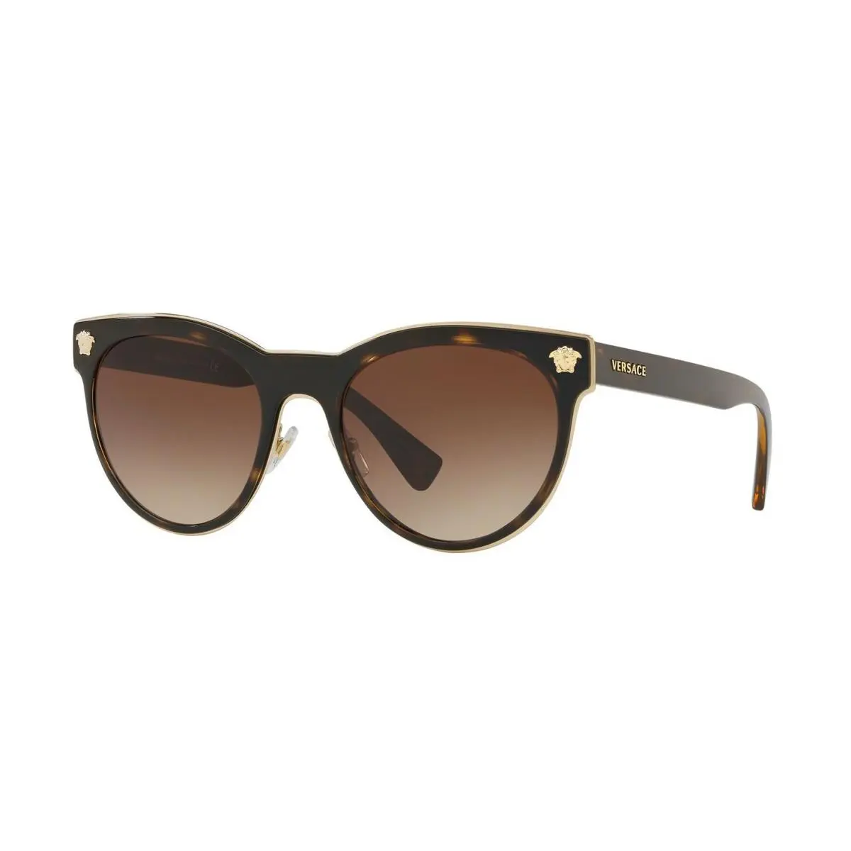 Versace Medusa Charm VE 2198 Havana/brown Shaded 1252/13 B Sunglasses - Frame: Havana, Lens: Brown Shaded