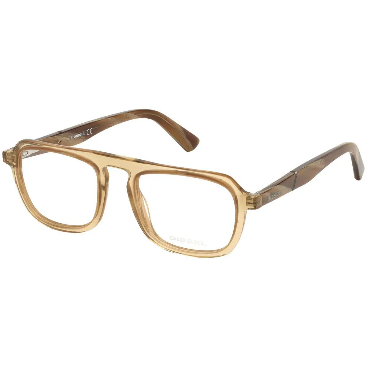 Diesel DL5288 Beige Honey 059 Plastic Aviator Eyeglasses Frame 51-20-145