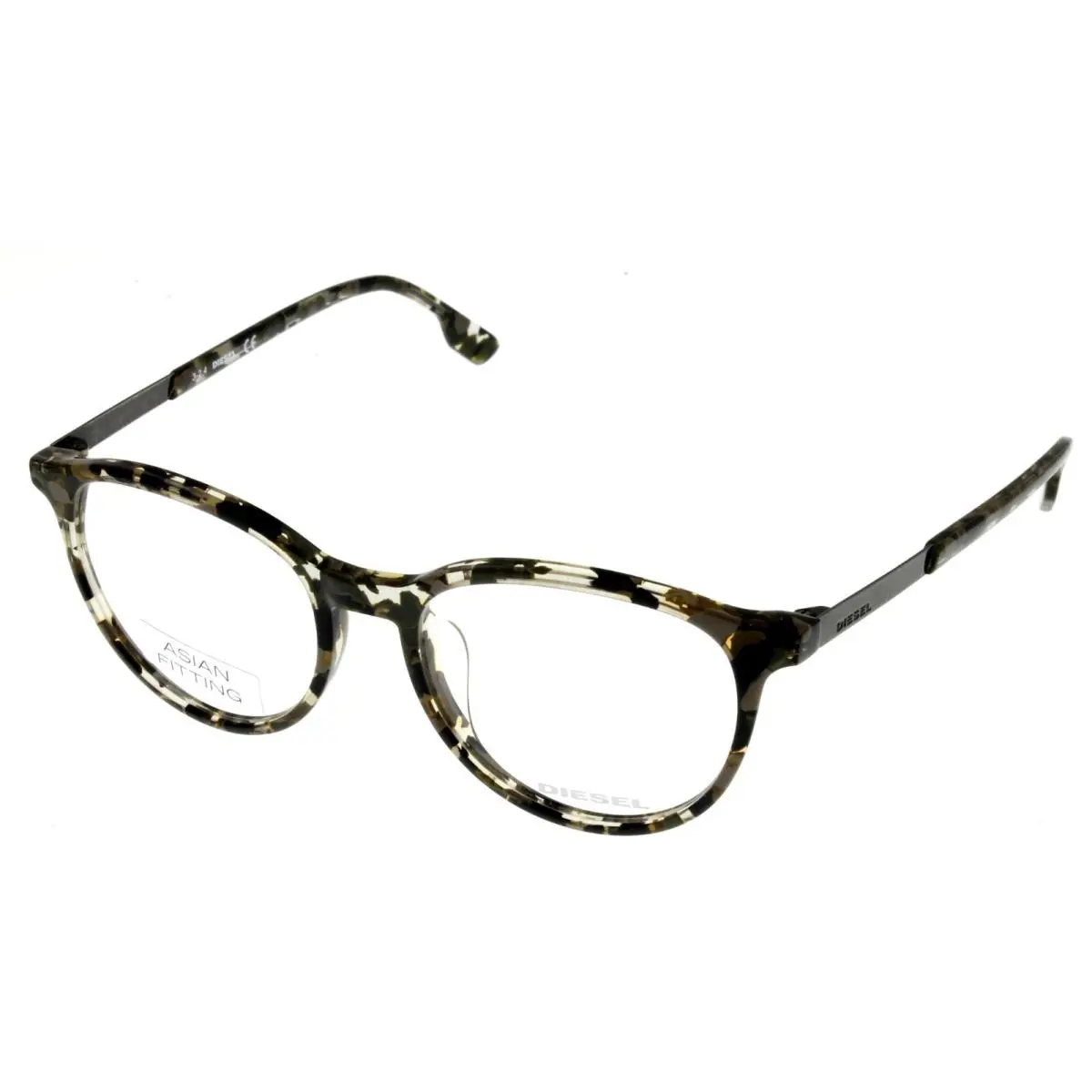 Unisex Dark Havana Eyeglasses Frame Oval DL5117 052 by Diesel