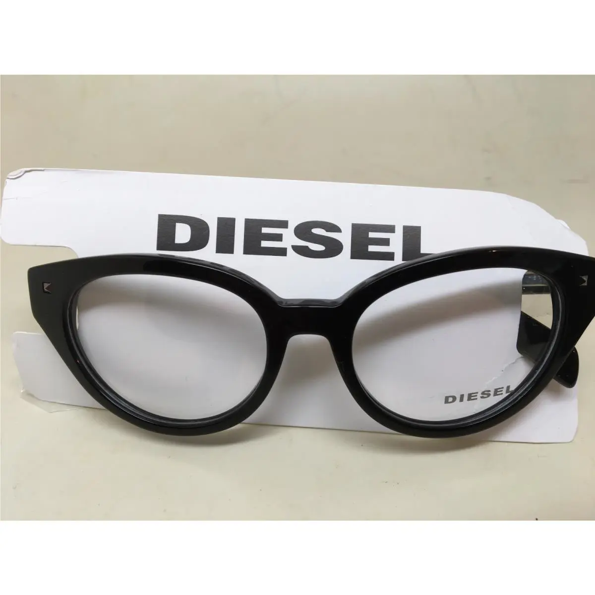 Women Eyeglasses Frame Black Cateye DL5057 001 by Diesel