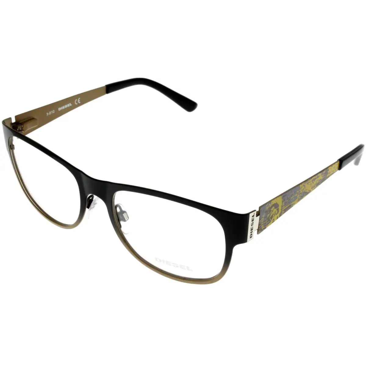 Women Eyewear Frame Black Bronze DL5026 005 Rectangular by Diesel