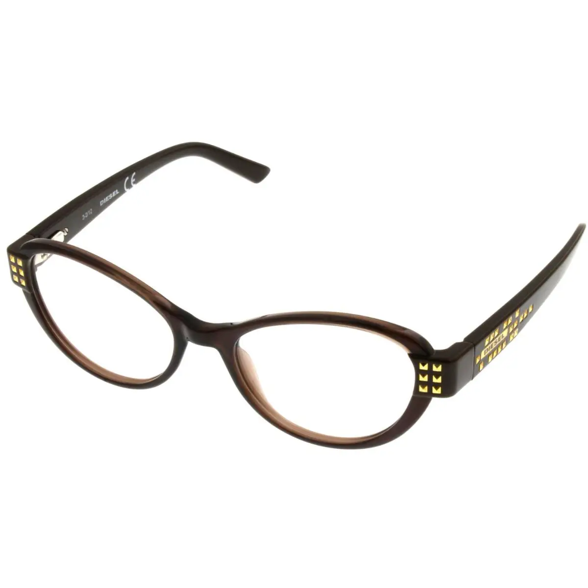 Eyeglasses Frame Women Brown Oval DL5011 048 by Diesel