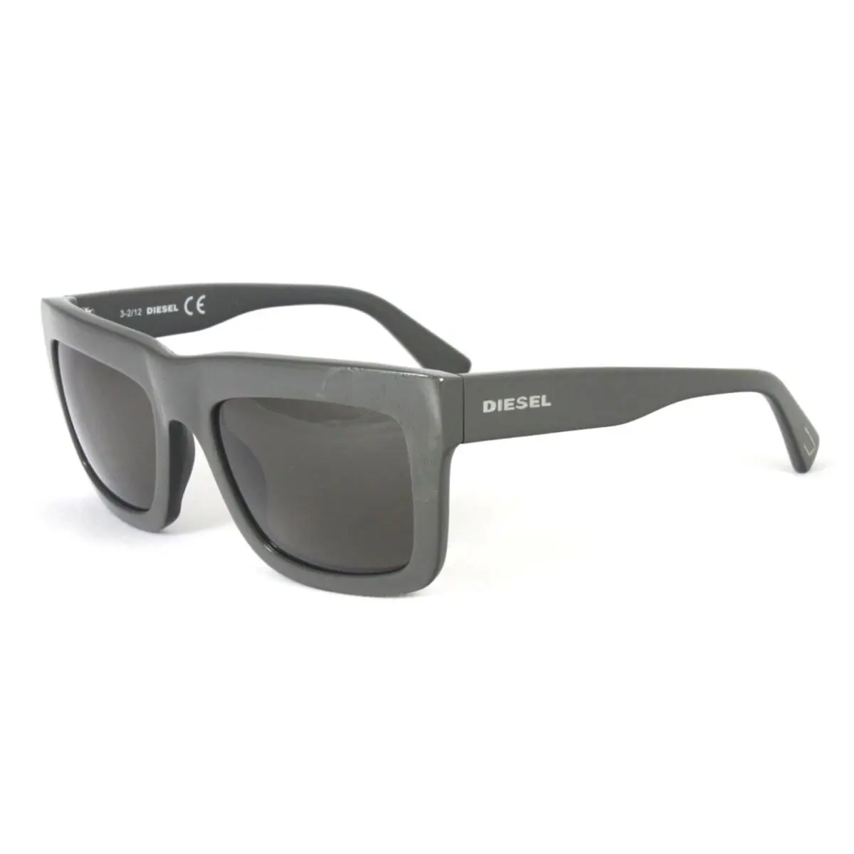 Diesel Sunglasses Unisex Gray Square Plastic 53mm Gray Lens DL0046/93A