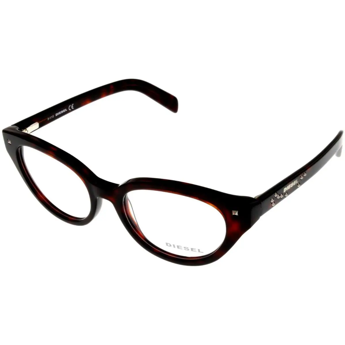 Women Eyeglasses Frame Red Havana Cateye DL5057 054 by Diesel