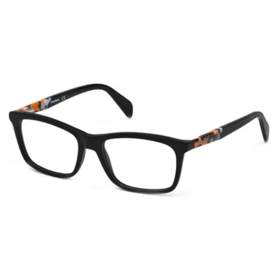 DL5089-1 002 Matte Black Plastic Optical Eyeglasses Frame 54-17-140 by Diesel