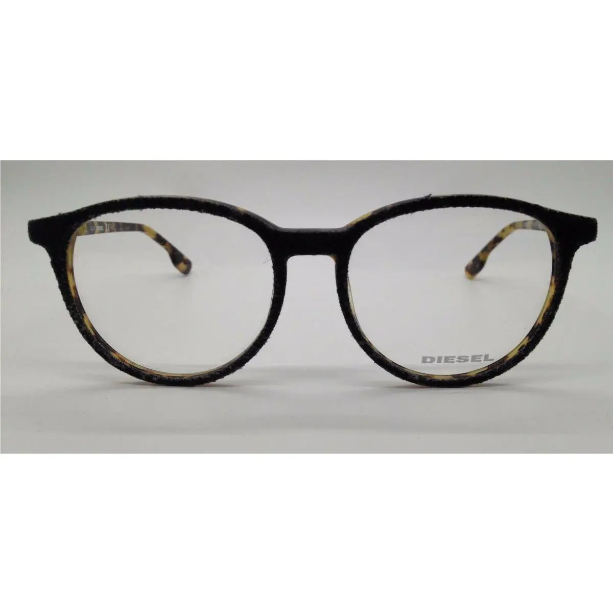 Diesel DL5117 Black Denim 005 Round Plastic Eyeglasses Frame 52-17-145 Denimeye