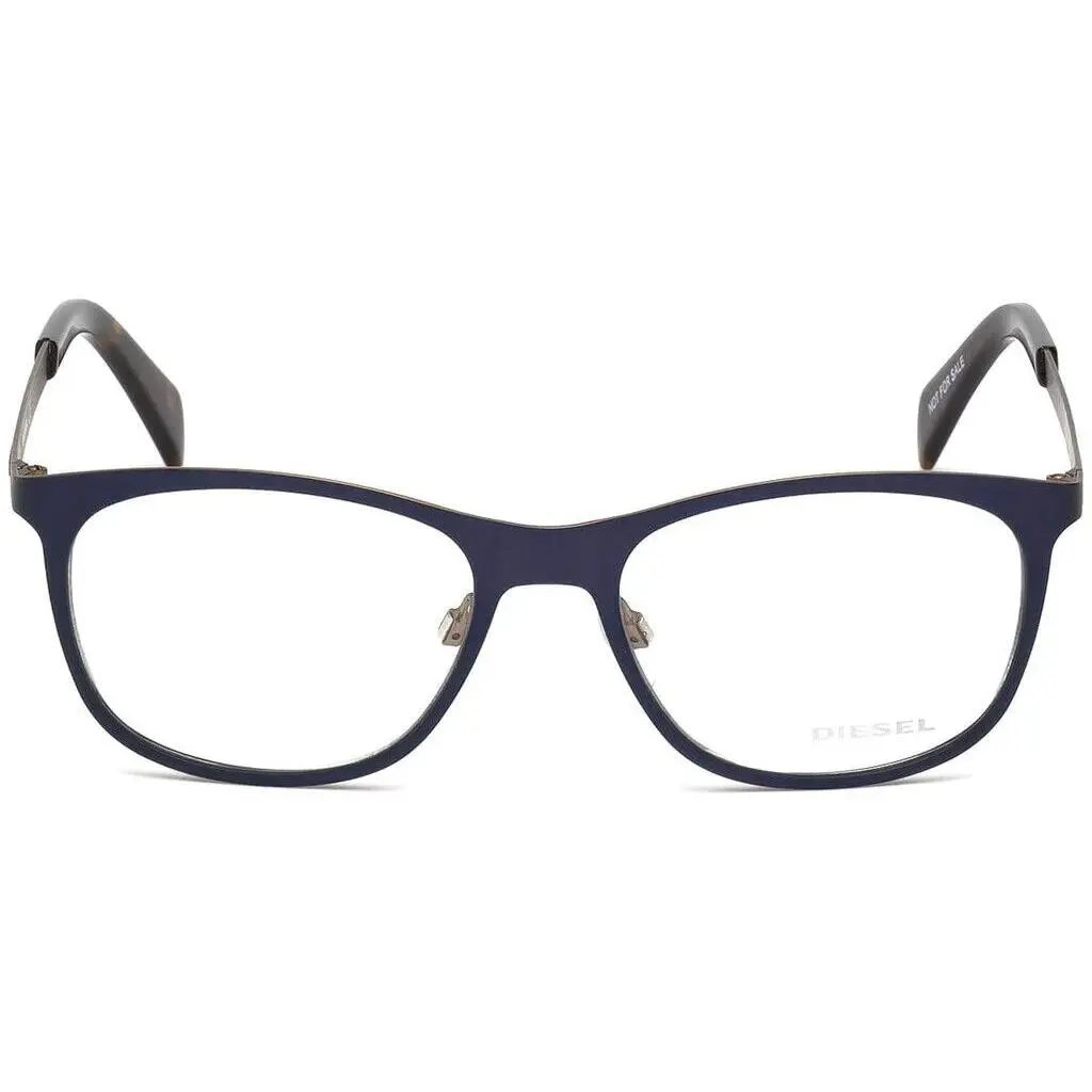 DL5220 091 Blue Modified Rectangle Eyeglasses Frame 52-17-140 RX by Diesel