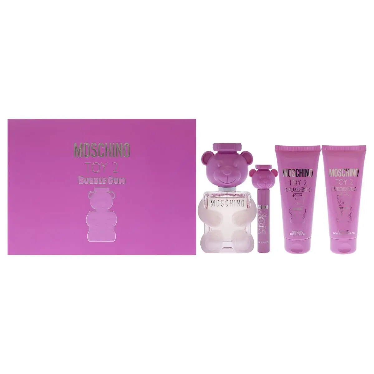 Moschino Toy 2 Bubble Gum by Moschino For Women - 4 Pc Gift Set