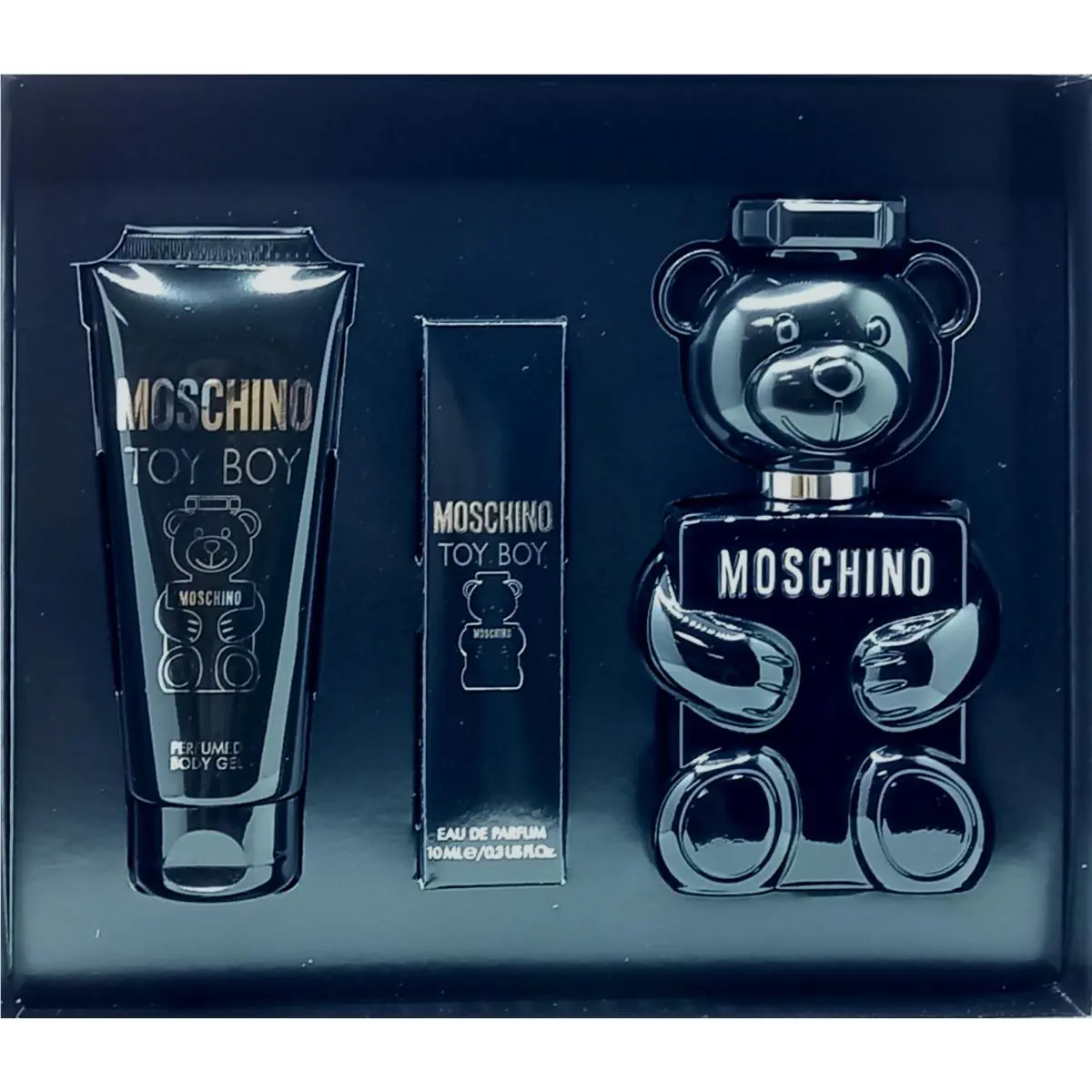 Moschino Toy Boy Men 3 Pcs Set 3.4 Oz Edp Spray Body Gel Edp Pen