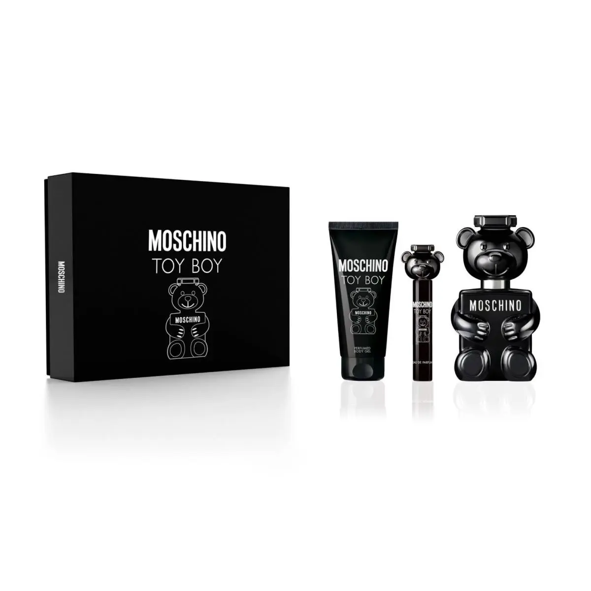 Moschino Toy Boy 3.4 oz Edp Spray+ Gel+ Travel Spray Mens Set