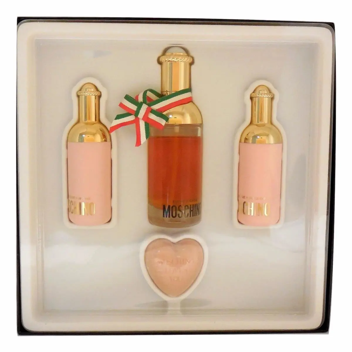 4 Piece Gift Set with Eau DE Toilette Natural Spray 45 ML/1.5 Oz. D by Moschino