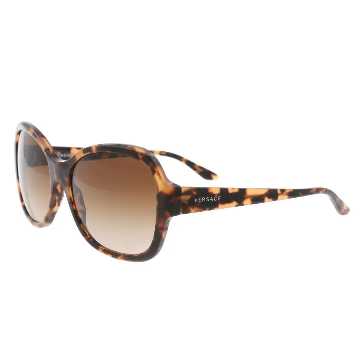 VE4259 998/13 Butterfly Amber Havana Brown Gradient Women`s Sunglasses by Versace