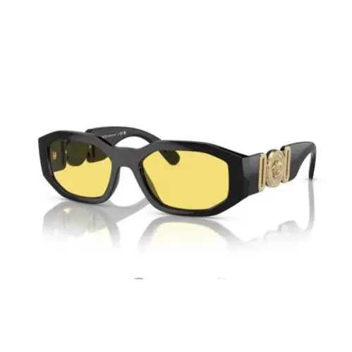 Versace 0VE4361 GB1/85 Black/ Yellow Square Men`s Sunglasses