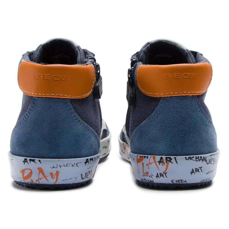 Geox shoes - Navy/Dk Orange 3