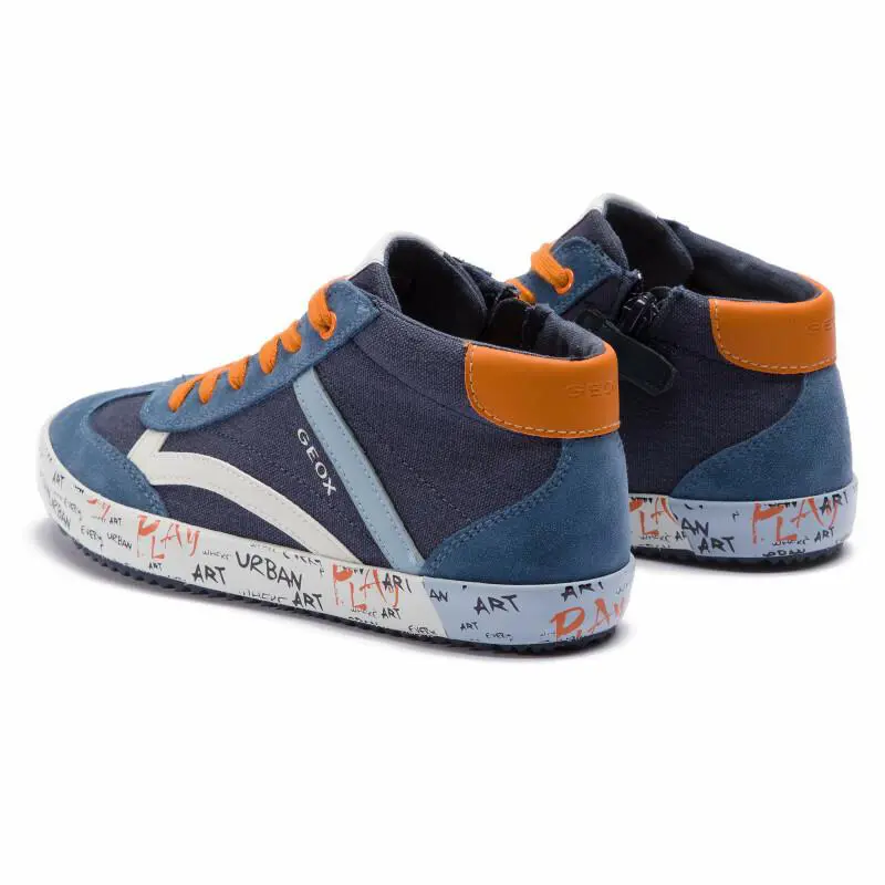Geox shoes - Navy/Dk Orange 7