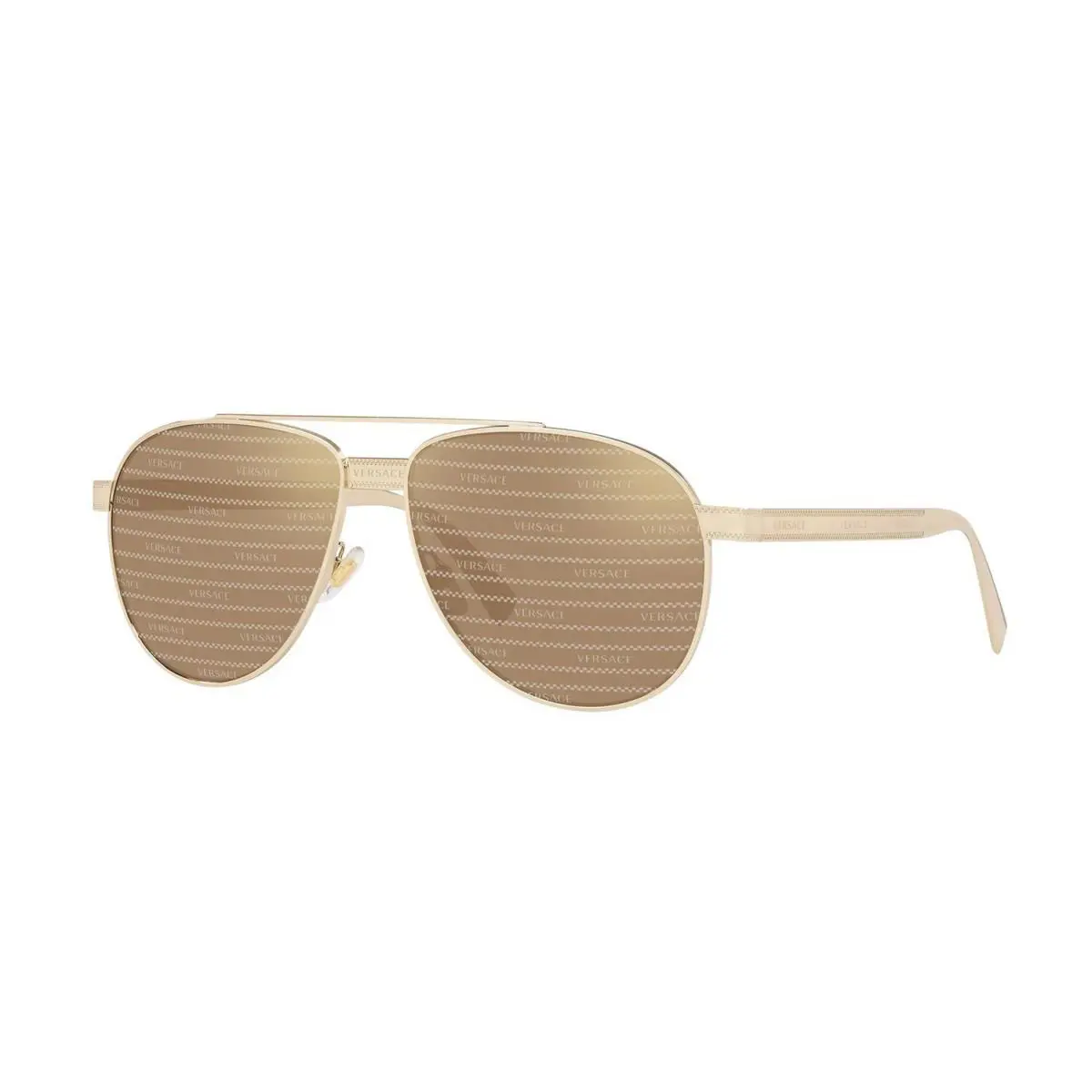 Versace Everywhere VE 2209 Pale Gold/brown Gold Mirrored 1252/V3 Sunglasses