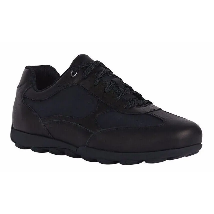Geox Snake 2.0 Men`s Black Low-cut Metropolitan-style Sneaker U45GXC04311C9999