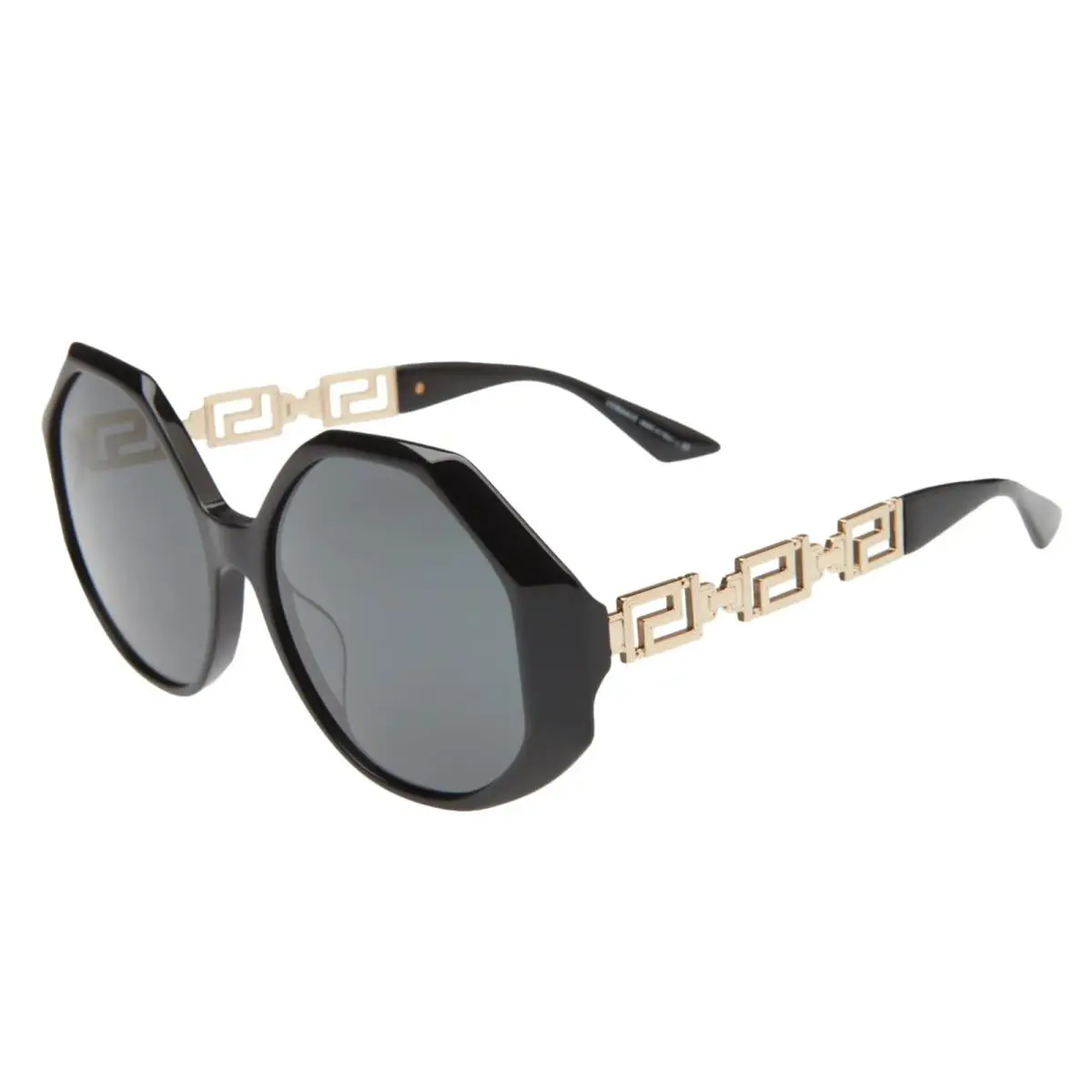 Versace Woman`s Black Oversized 59mm Round Sunglasses R1127