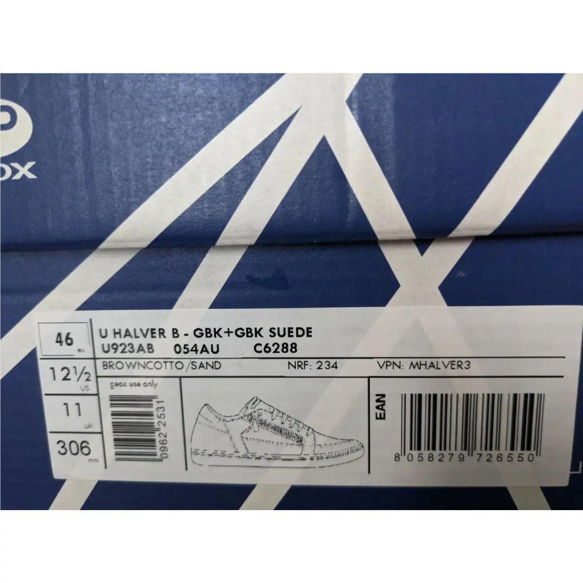 Geox shoes - Geox U Halver B U923AB 054AU - Browncotto/Sand (UPC: 0000200781778) 4
