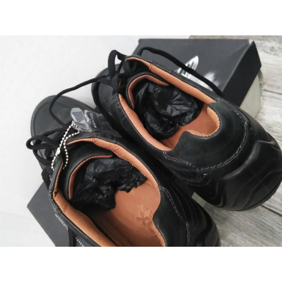 Geox shoes - GEOX Symbol Leather Trainers - Symbol Leather Trainers - Black 8