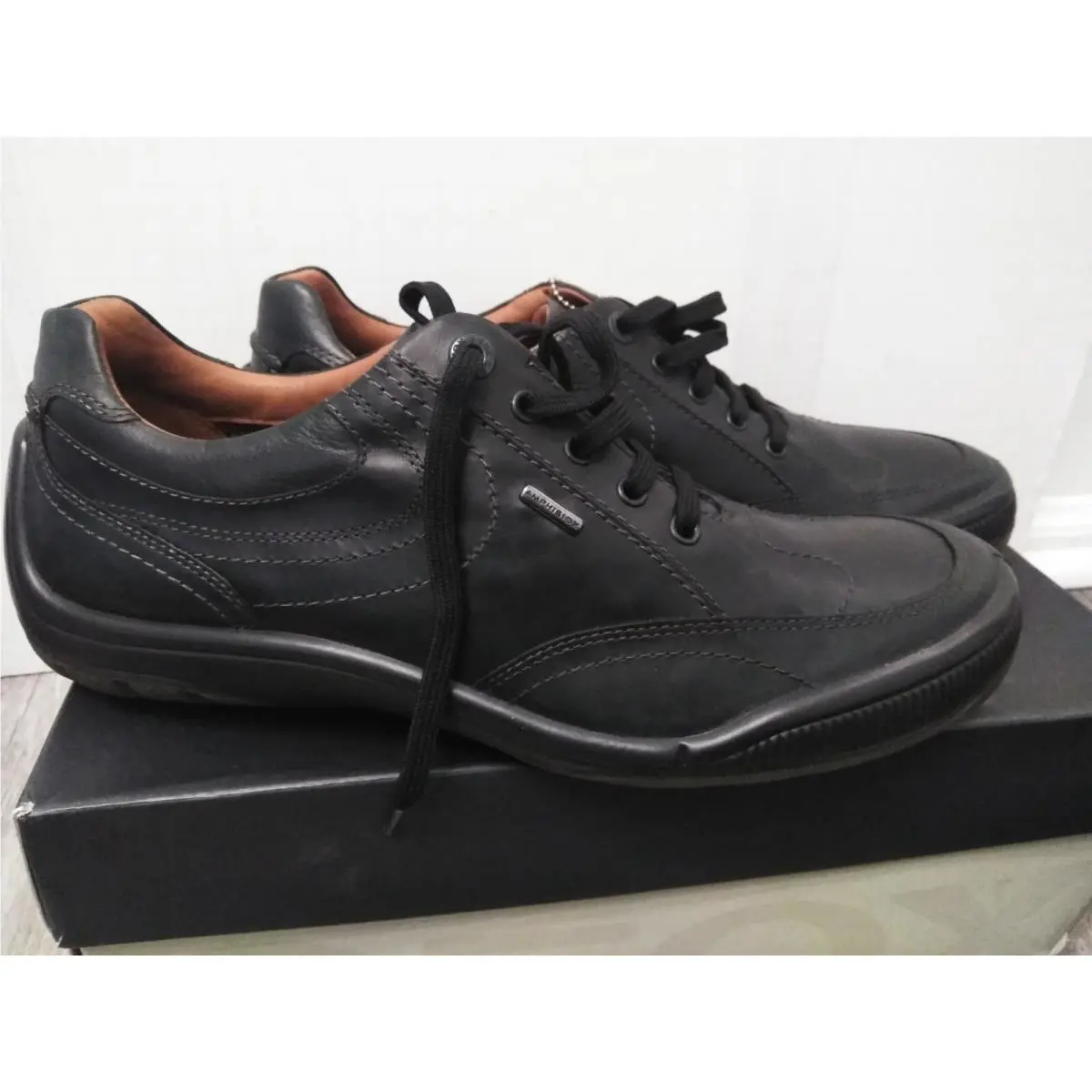 Geox shoes - GEOX Symbol Leather Trainers - Symbol Leather Trainers - Black 0
