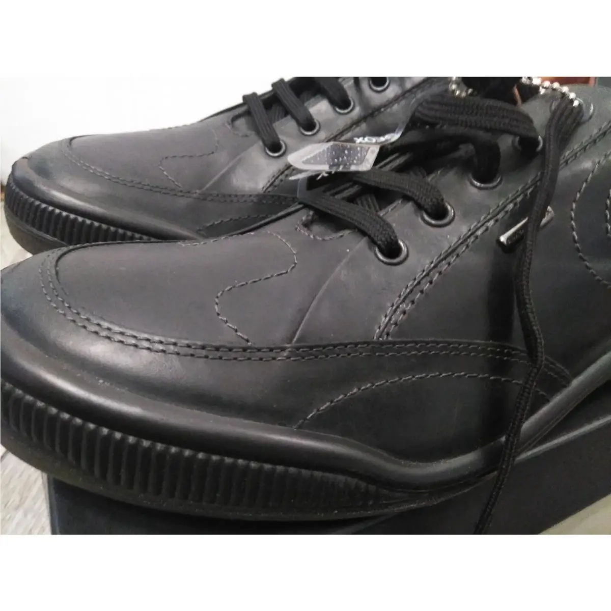 Geox shoes - GEOX Symbol Leather Trainers - Symbol Leather Trainers - Black 12