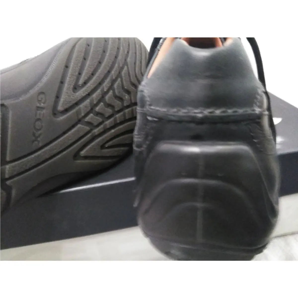 Geox shoes - GEOX Symbol Leather Trainers - Symbol Leather Trainers - Black 7